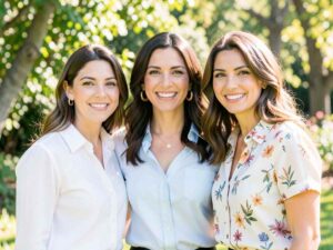 tre ragazze indossano camicie diverse