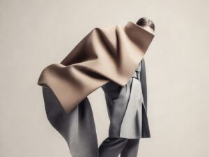 modella con indosso abito haute couture